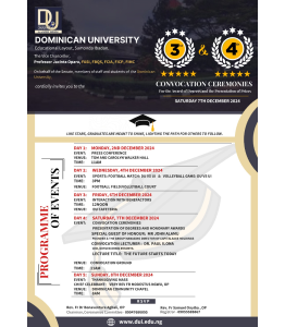 Dominican University 3rd and 4th Convocation Ceremonies