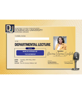 Departmental Lecture